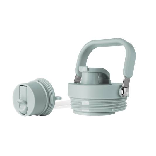 Sage green or light gray-green container lid shown against white background in minimalist product rendering