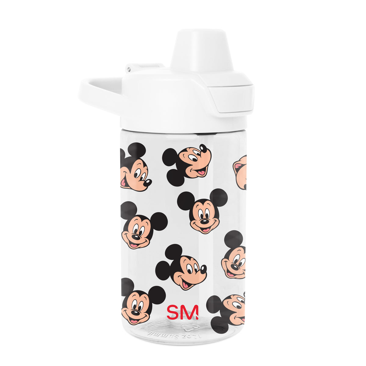 White drinkware with black and peach accents on white background