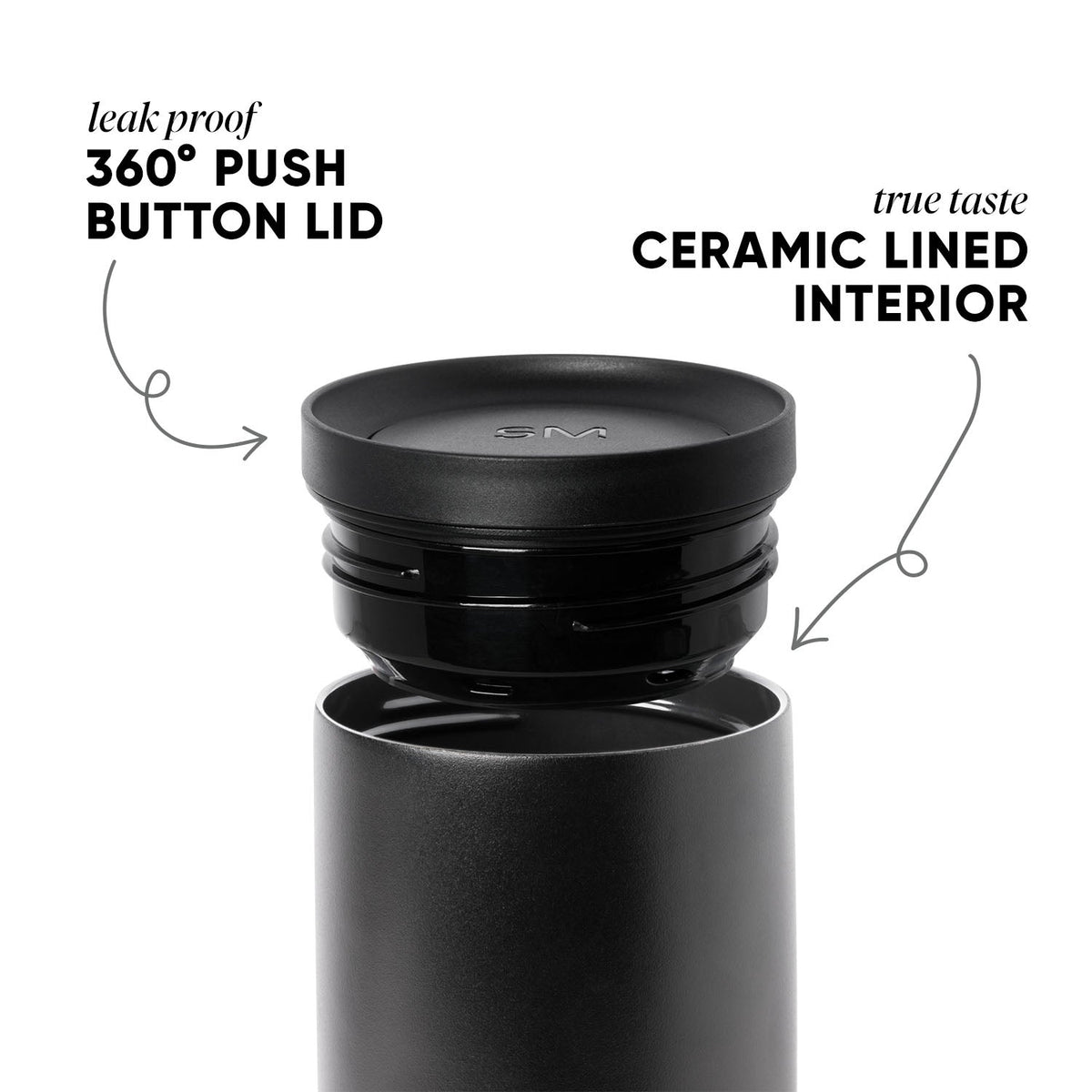 Matte black smartwatch with removable components and charcoal gray background